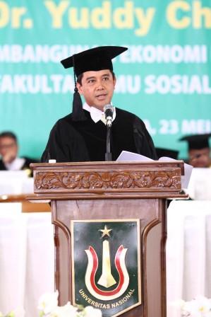 Read more about the article Menteri Yuddy Chrisnandi Guru Besar Termuda di Universitas Nasional